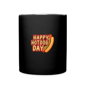 Cheat Day Burrito Burger Fast Food Pizza - Full Colour Mug - black - Front