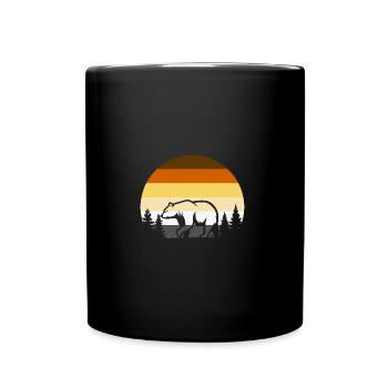 LGBT Bear Shirt, Gay bear Community, Bear Pride - Full Colour Mug - black - Front