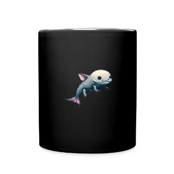 Mignon Kawaii Axolotl - Mug uni - noir - Devant