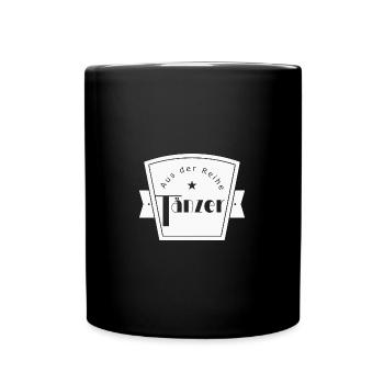Aus der Reihe Tänzer - Tasse einfarbig - Schwarz - Vorne