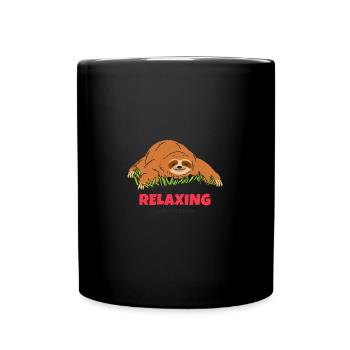 Paresseux réfrigéré avec passion - Mug uni - noir - Devant