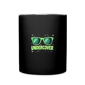 Sunglasses & Costume - Funny Motif - Full Colour Mug - black - Front