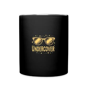 Funny Sunglasses and Undercover Speech Costume - Full Colour Mug - black - Front
