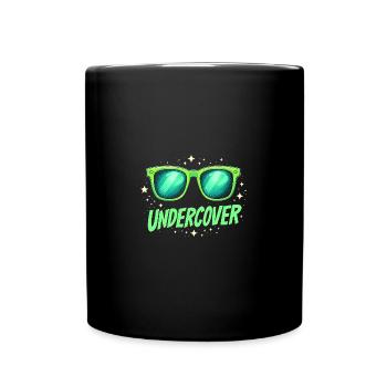 Funny Sunglasses and Undercover Speech Costume - Full Colour Mug - black - Front