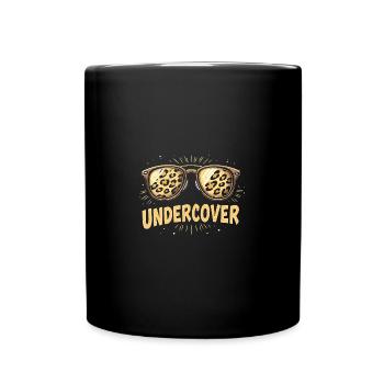 Undercover Speech - Funny Costume with Sun Bril - Full Colour Mug - black - Front