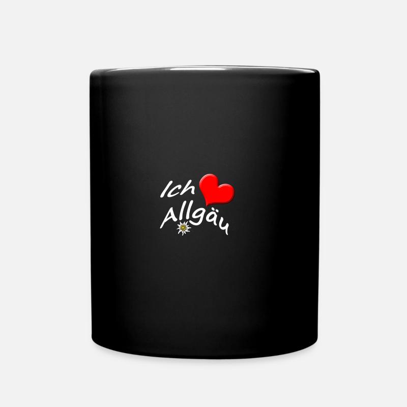 Ich liebe das Allgäu - Tasse einfarbig - Schwarz