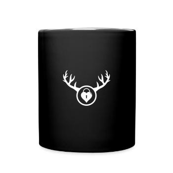 Cuckold - Der gehörnte Mann Geschenk Geburtstag - Tasse einfarbig - Schwarz - Vorne