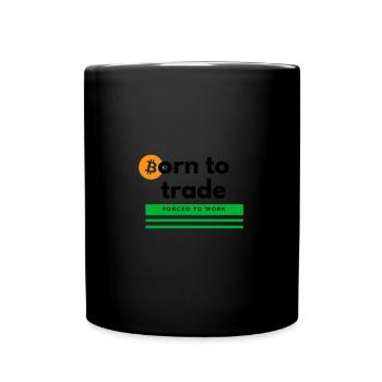 Né pour le commerce - Mug uni - noir - Devant