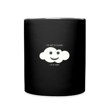 Ich bin ein Furz - Tasse einfarbig - Schwarz - Vorne