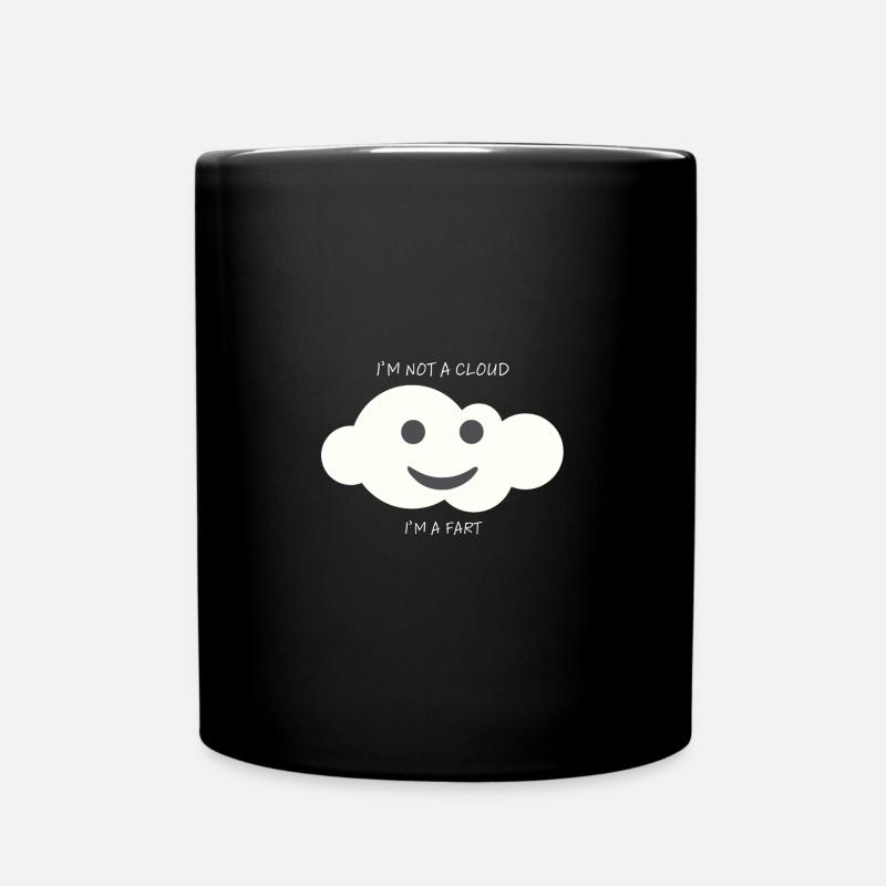 Ich bin ein Furz - Tasse einfarbig - Schwarz