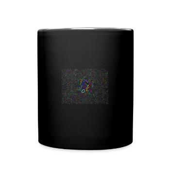binary code color - Full Colour Mug - black - Front