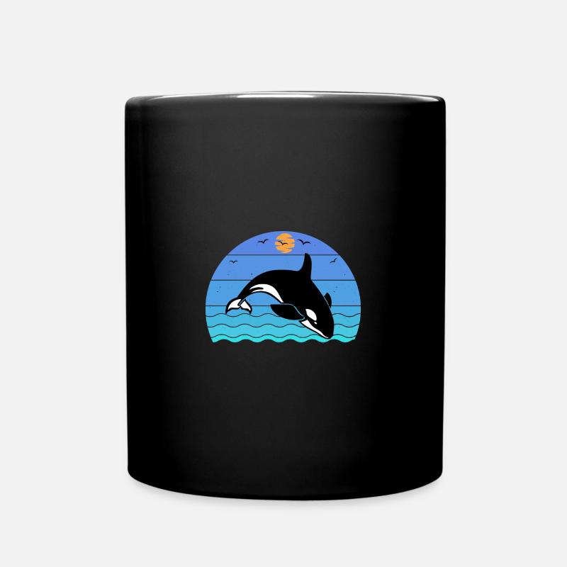 Orque Baleine Océan - Mug uni - noir