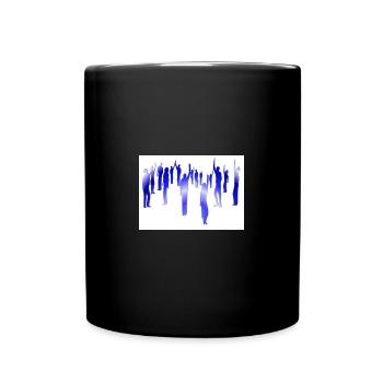 menschengruppe - Tasse einfarbig - Schwarz - Vorne