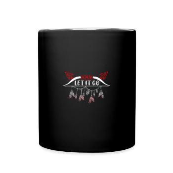 Archer archer laisser la flèche voler - Mug uni - noir - Devant