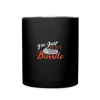 Cheat Day Burrito Burger Fast Food Pizza - Tasse einfarbig - Schwarz - Vorne