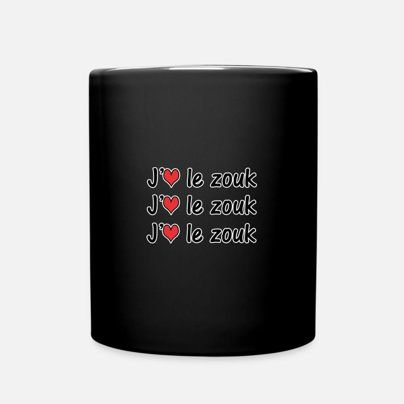j aime le zouk X3 - Mug uni - noir
