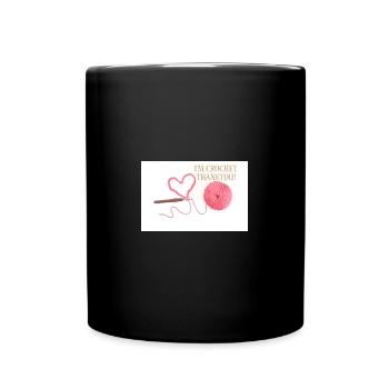 Crochet Thankyou - Full Colour Mug - black - Front