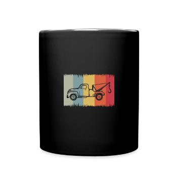 Service de remorquage rétro Silhouette – Vintage Fahrzeu - Mug uni - noir - Devant