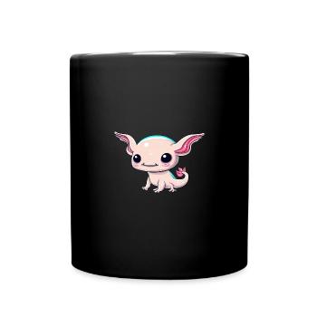 Mignon Kawaii Axolotl - Mug uni - noir - Devant