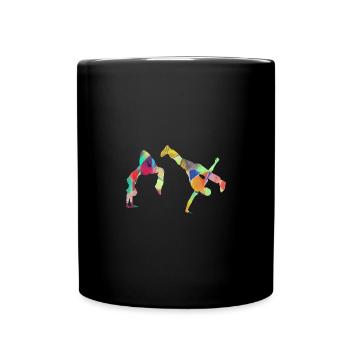 Tanzen, Tänzerin, Breakdance, gymnastik - Tasse einfarbig - Schwarz - Vorne