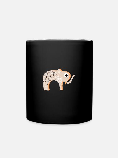 Hellophant Spiralium y Boulium - Dessin Artistique - Mug uni - noir