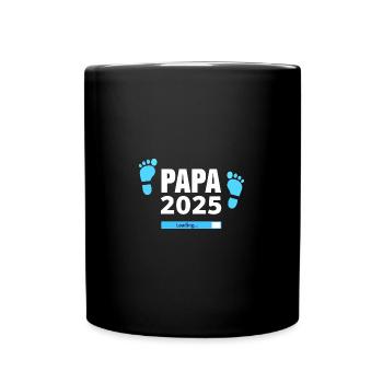 Dad 2025 Loading - Gift for Fathers-to-be - Full Colour Mug - black - Front