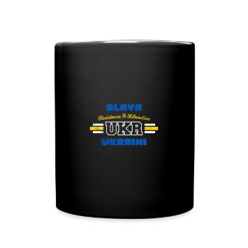 Slava Ukraini Grunge Résistance Libération Paix - Mug uni - noir - Devant