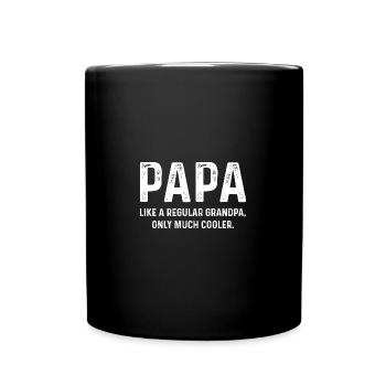 Définition de papa comme grand-père ordinaire seulement plus cool - Mug uni - noir - Devant