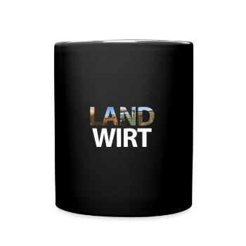 Landwirt 1 - Tasse einfarbig - Schwarz - Vorne