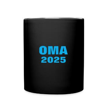 2025 Grand-mère Petit-fils Petite-fille Naissance - Mug uni - noir - Devant