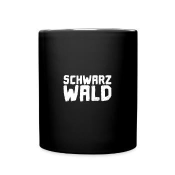 Schwarzwald | Gebirge | Wandern | Urlaub - Tasse einfarbig - Schwarz - Vorne