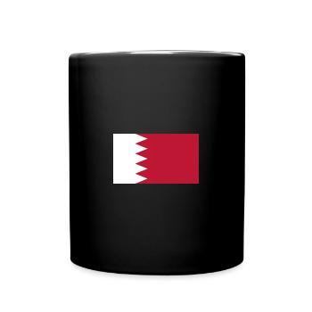 Katar Flagg Katar Flage - Tasse einfarbig - Schwarz - Vorne