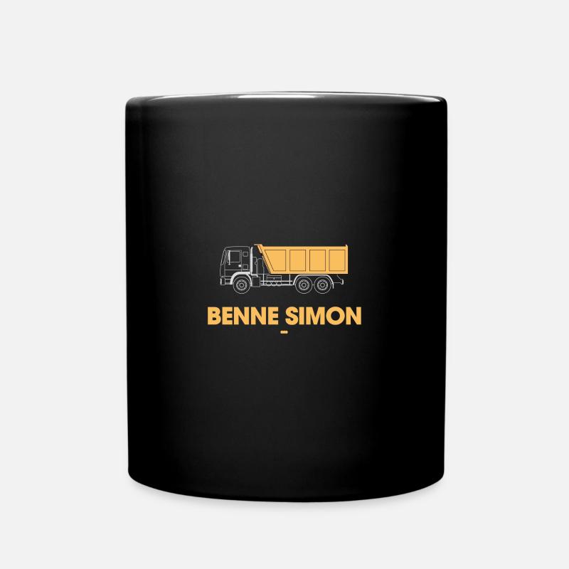 Benne Simon jaune - Mug uni - noir