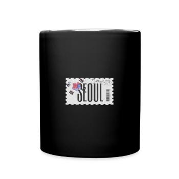 Seoul, Südkorea, South Korea - Tasse einfarbig - Schwarz - Vorne