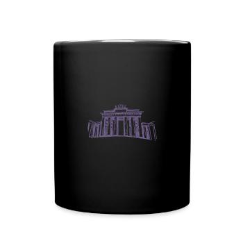 Berlin Brandenburger Tor - Tasse einfarbig - Schwarz - Vorne