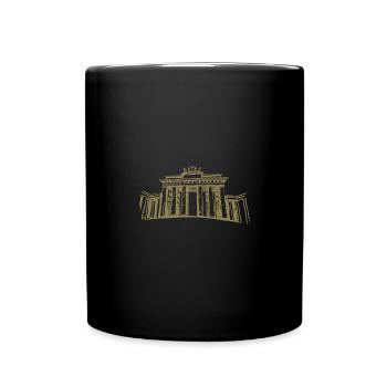 Berlin Brandenburger Tor - Tasse einfarbig - Schwarz - Vorne