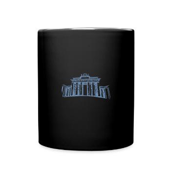 Berlin Brandenburger Tor - Tasse einfarbig - Schwarz - Vorne