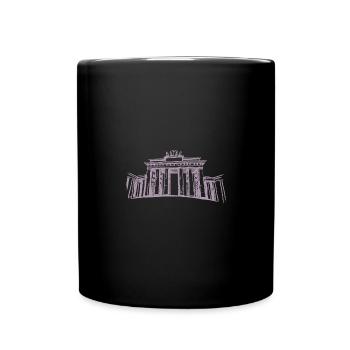 Berlin Brandenburger Tor - Tasse einfarbig - Schwarz - Vorne