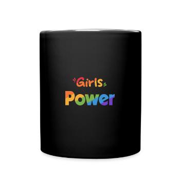 Girls POWER EN mc - Mug uni - noir - Devant