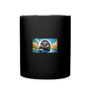 Lunettes de soleil Porc-épic amicales - Mug uni - noir - Devant