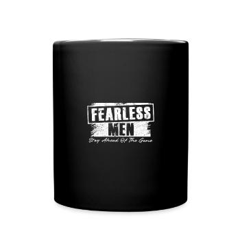 Fearless Men Stay Ahead Of The Game - Full Colour Mug - black - Front