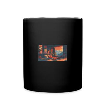 Mattress with a view. - Full Colour Mug - black - Front
