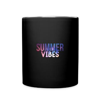 summer - Tasse einfarbig - Schwarz - Vorne