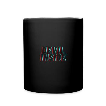 Devil inside - Tasse einfarbig - Schwarz - Vorne
