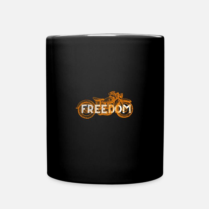 Motorrad Biker - Tasse einfarbig - Schwarz