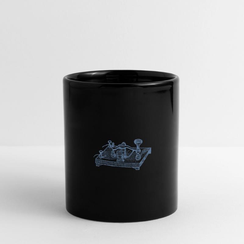 Vintage Morse Code Device, Retro Communication Full Colour Mug