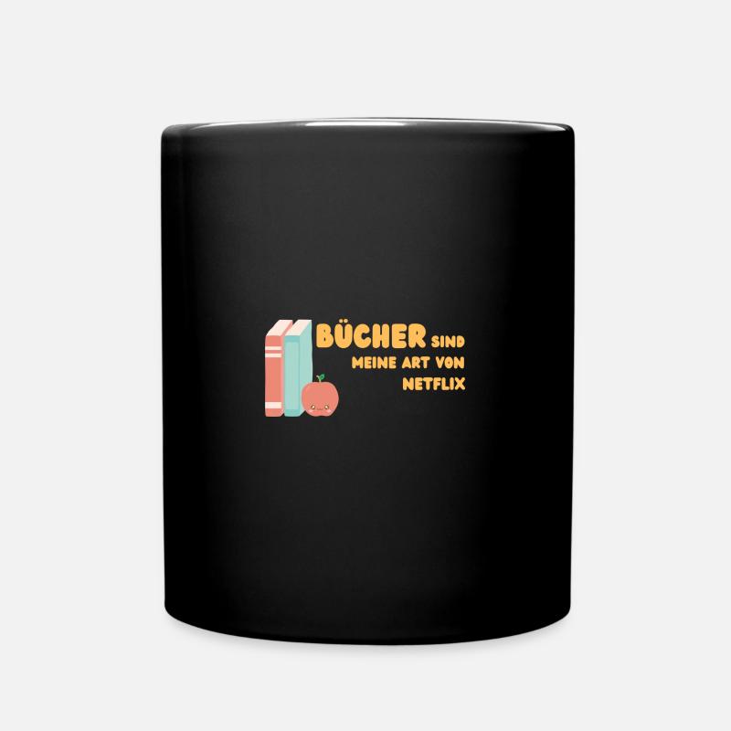 Les livres, c’est moi - Mug uni - noir