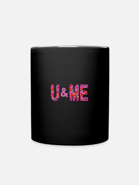 u and me - Full Colour Mug - black