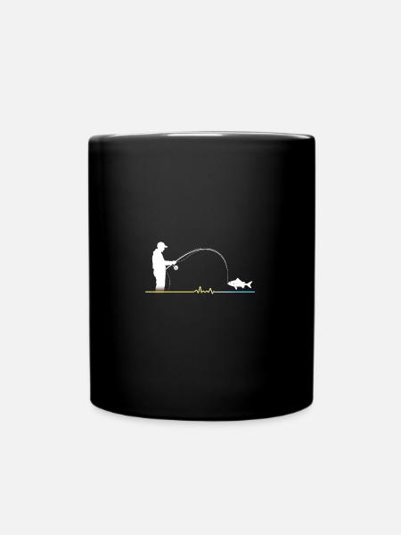 Herzlinie Angler - Männer T-Shirt - Tasse einfarbig - Schwarz