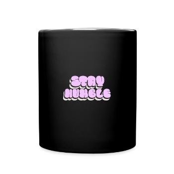 Stay Humble Minimalist Clouds Design - Full Colour Mug - black - Front